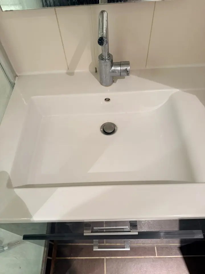 Sanitaire nettoyé après intervention